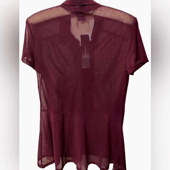 Adele & May Burgundy Sheer Top🌺 - Picture 3 of 13